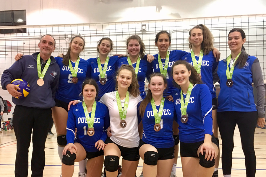 L’Académie Volleyball Québec En Bronze à Kingston!